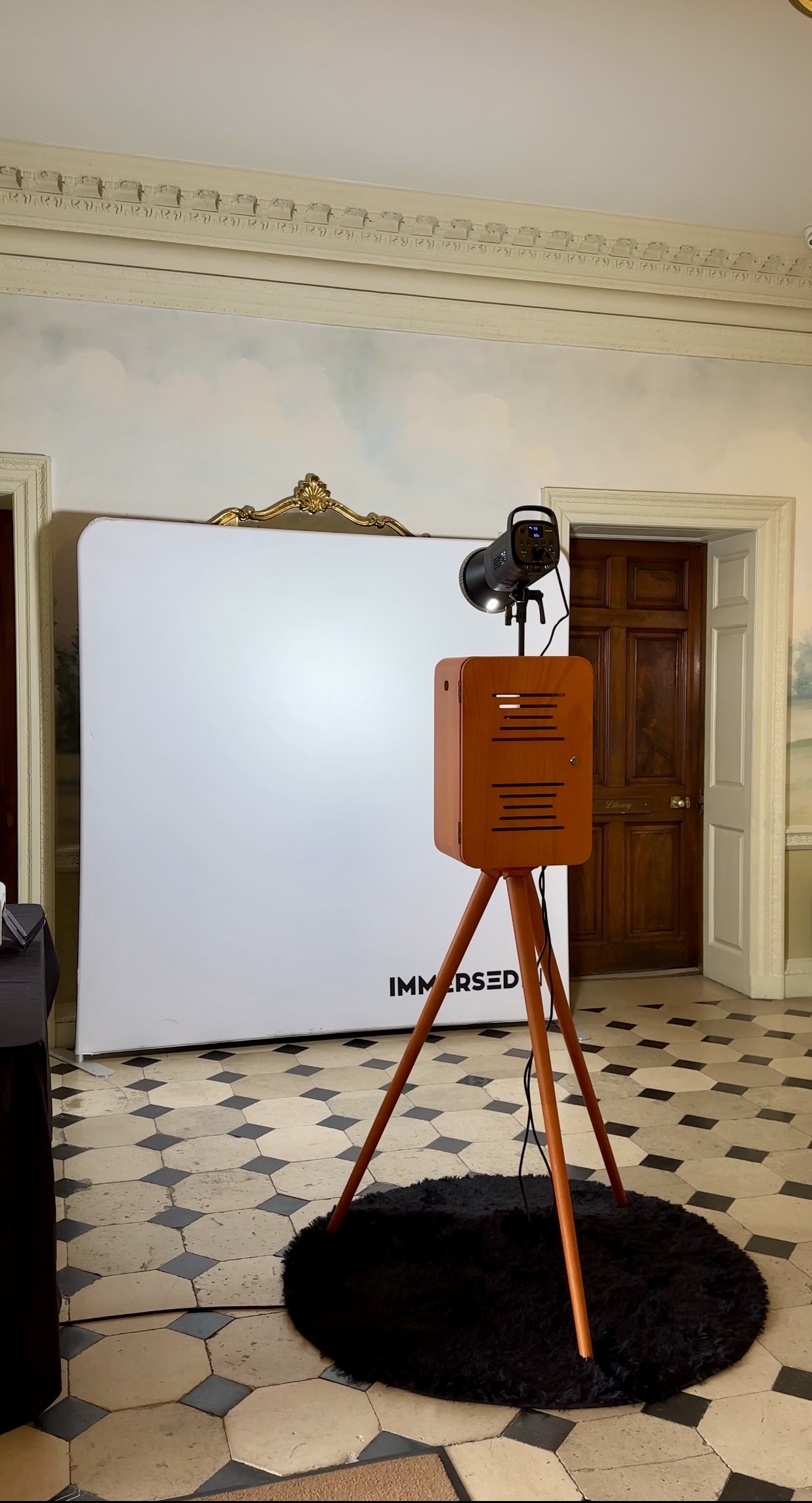 Vintage booth in venue